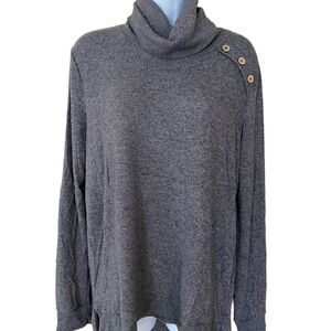 Pink Clover Women Cowl Neck Brushed Knit Sweater